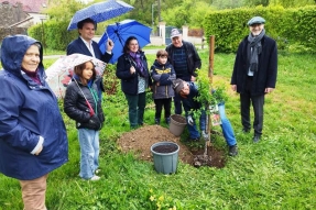 Chaumont le Bois  a relevé le défi « RE » d’Orange et enrichit son verger !